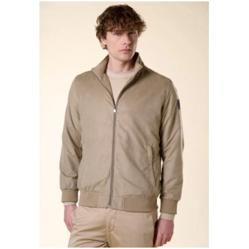 Perforated Dainetto Bomber Jacket Sartoria Italian