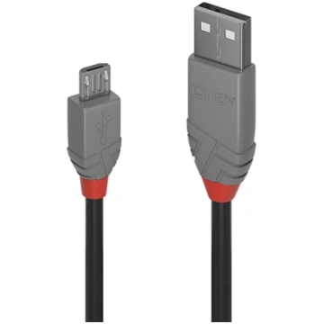 Lindy 1m USB 2.0 Type A to Micro-B Cable, Anthra L