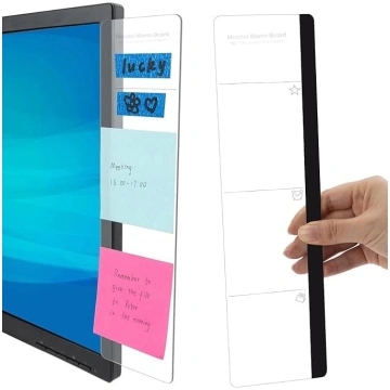 2 Pack Office Desk Accessories Monitor Memo Board 