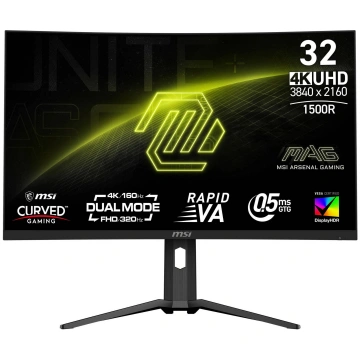 Monitors MSI MAG 321CUPDFDE, Rapid VA, 320 Hz, 31.