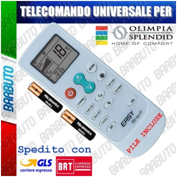 TELECOMANDO UNIVERSALE PER CLIMA, CONDIZIONATORE O