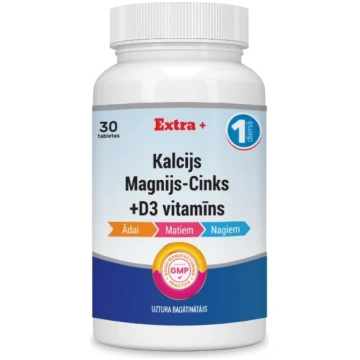 Kalcijs, Magnijs, Cinks un Vitamīns D3 tabletes, 3