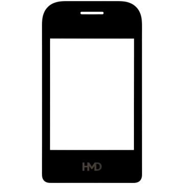 HMD 2660 Flip Screen Glass, Black, Service Pack 50