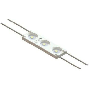 LED modulis, 12V, 0.72W, 3xSMD2835 84lm, ar lēcu, 