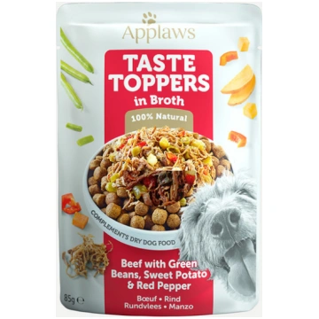 Applaws Dog Taste Toppers in Broth Beef with Green