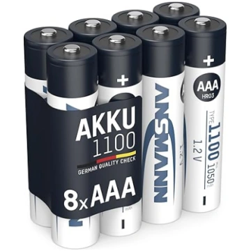 ANSMANN Micro AAA 1,2 V tipa 1100 mAh akumulators 