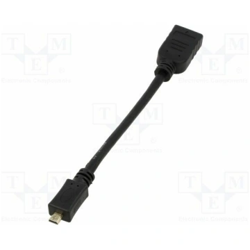 Cable; HDMI socket,mini HDMI plug; 3D,4K,ARC,HEC,U