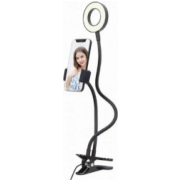Gembird LED Selfie Ring Light with Phone Holder LE