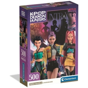 Clementoni Puzzle 500 Compact K-pop Demon Hunters 
