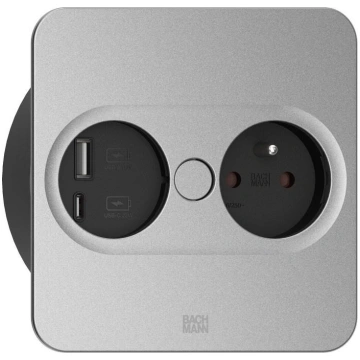 Bachmann 946.015 socket-outlet Type E + USB A + US