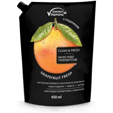 VITAMĪNU ENERĢIJA Greipfrūtu svaiguma šķidrās ziep