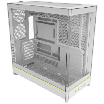 Montech HS02, tower case white, tempered glass x 2