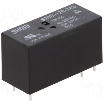 Relay: electromagnetic | DPST-NO | Ucoil: 12VDC | 