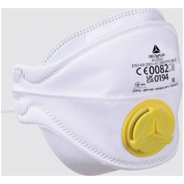 Respirators, salokāms ar vārstu FFP2 Delta Plus DE