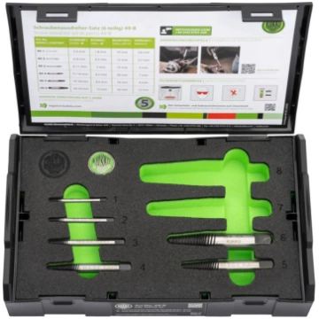 Kukko Bolt extractor set, 6 pieces, 49 49-B