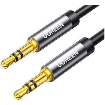 Audio kabelis AUX mini ligzda 3,5mm 1m - melns UGR