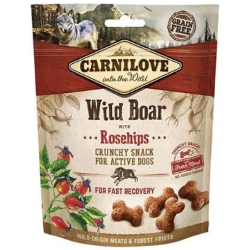 Gardums suņiem Carnilove Chrunchy Wild Boar with R