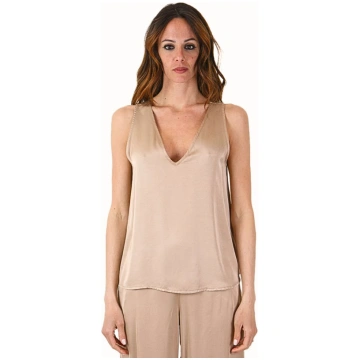Kaos Jeans Viscose Top RPJAR009 Camel - CAMEL / 40