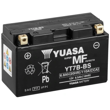 Yuasa 7Ah 110A MF YT7B-BS Startera akumulatoru bat