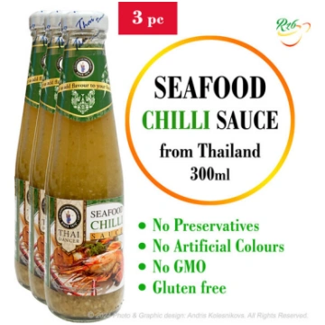 Čilli mērce Jūras veltēm. Seafood Chilli Sauce. Th