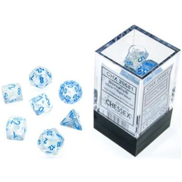 Chessex Borealis Mini-Polyhedral Icicle/light blue