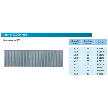 Makita Gauge Brad Nails 35mm ( F 31915 )