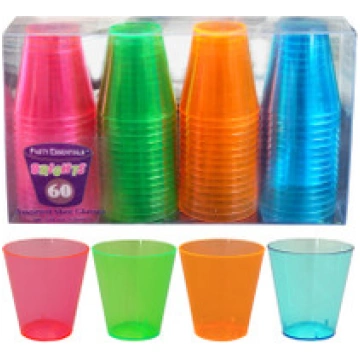 2 oz. Neon Shot Glasses Distributed