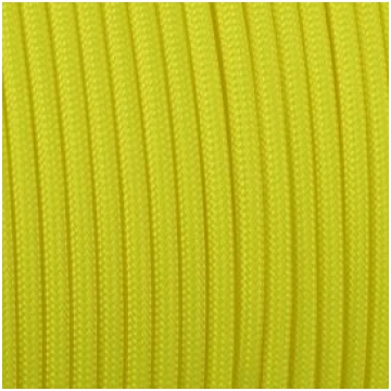 Paracord 550 basic giallo flu 4 mm - 20 mt