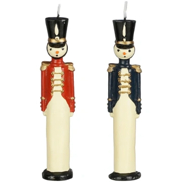 Svece, formas Nutcracker, 2 h, Daudzkrāsaina/(krās