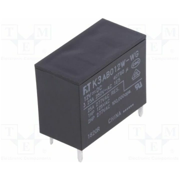 Relay: electromagnetic; SPST-NO; Ucoil: 12VDC; 25A