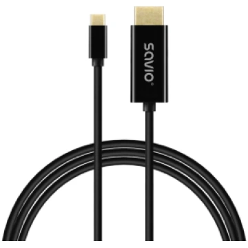Kabelis SAVIO USB-C TO HDMI 2m, 4K CL-191