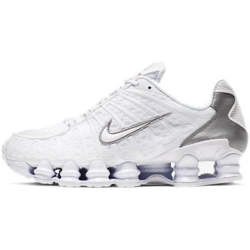 Nike Shox Tl Balti Metāliski Sudraba Sporta Apavi 
