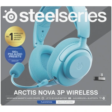 Sluchawki SteelSeries Arctis Nova 3P Niebieskie (6