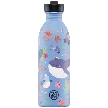 Pudele bērniem OCEAN FRIENDS ar salmiņu 24 Bottles