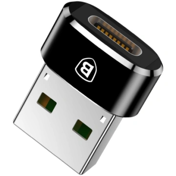 Baseus adapter from USB Type-C to USB black (CAAOT