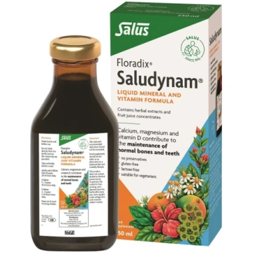 Floradix Saludynam - kalcijs, magnijs, cinks, 250 
