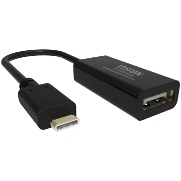 Pāreja VISION TC-USBCDP8K/BL USB Type-C (vīrietis)
