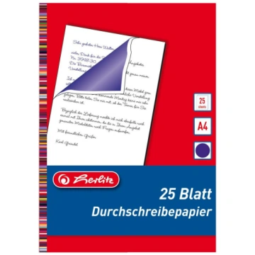 Oglekļa papīrs Herlitz Carbon Paper, A4, 25 lapu g