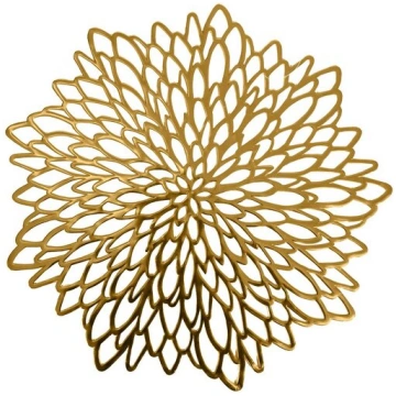 Galda sedziņa FIORE, D38cm, zelts