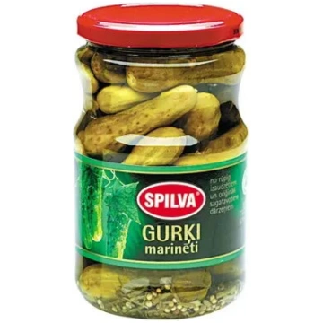 Marinēti gurķi Spilva 6–9 cm, tīrā masa 360 g / br