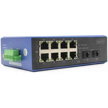 Switch Digitus DIGITUS Industrial 8+2 -Port Gigabi