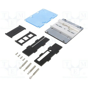 Enclosure: for computer; Raspberry Pi 4 B; black |