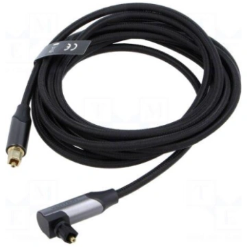 Cable | Toslink plug,Toslink plug angled | 3m | bl