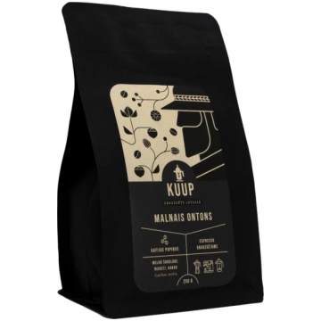 KUUP kafija, kafijas pupiņas MELNAIS ONTONS, 250g