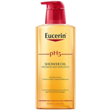 Ķermeņa mazgāšanās eļļa Eucerin pH5, 400 ml
