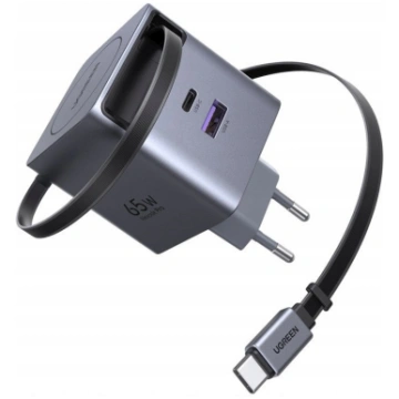 Ugreen UGREEN 65W GaN Fast Charger with Retractabl