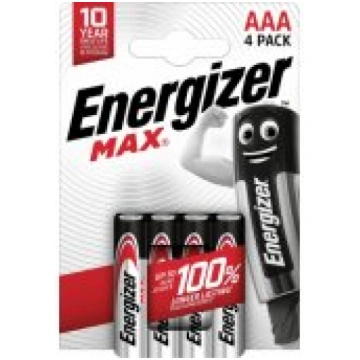 Energizer Max AAA 4pcs Baterijas 7638900438147-ENE