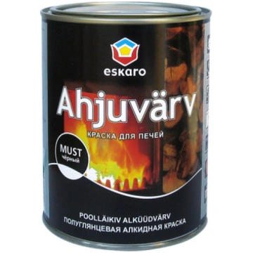Karstumizturīga alkīda krāsa krāsnīm Eskaro 0.9L m