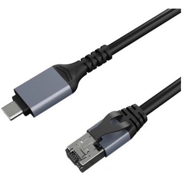 Adaptera kabelis CAT6 UTP, USB Type-C uz RJ45, 2m 