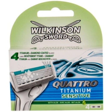 Skūšanas žiletes Wilkinson Quattro Titanium Sensit